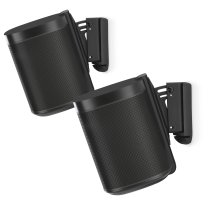 Flexson Wall Mounts for Sonos One or Play:1 (Pair) - Black