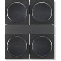 Flexson Wall Mount for 4 Sonos Amps - Black