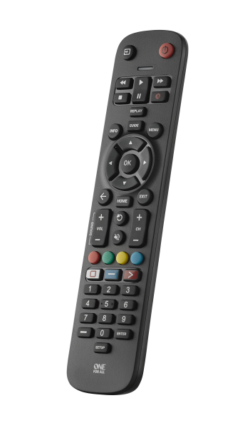 One For All Essential Universal Remote Control - Black