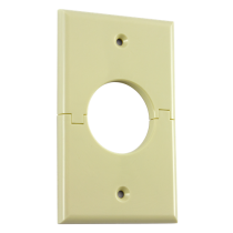 Midlite Single Gang Splitport - Almond