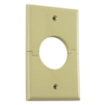 Midlite Single Gang Splitport - Ivory