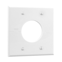 Midlite Double Gang Splitport - White