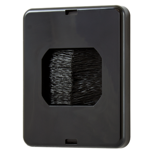 Midlite Small Brush Plate - Black Brush & Black Plate