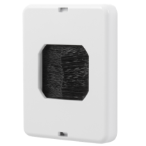 Midlite Small Brush Plate - Black Brush & White Plate