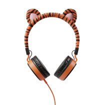 Planet Buddies - Charlie The Tiger Furry Kids Wired Headphones