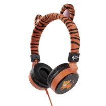 Planet Buddies - Charlie The Tiger Furry Kids Wired Headphones