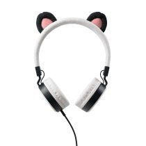 Planet Buddies - Pippin The Panda Furry kids Wired Headphones Recycled