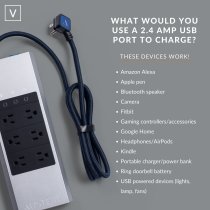 Austere V Series \\ Power Surge Protector 6-outlet With Omniport USB