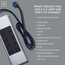 Austere V Series \\ Power Surge Protector 8-outlet With Omniport USB