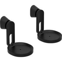 Flexson Wall Mount With Corner Piece For Sonos Era 100 Speaker (Pair) - Black