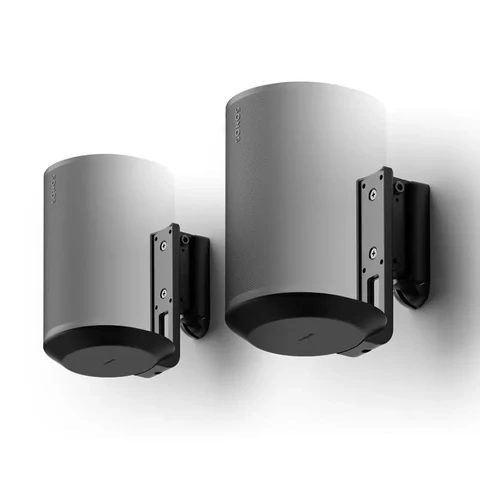 Flexson Wall Mount With Corner Piece For Sonos Era 100 Speaker (Pair) - Black