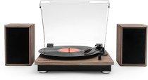 Victrola Montauk Bluetooth Turntable System - Farmhouse Walnut