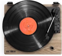 Victrola Montauk Bluetooth Turntable System - Farmhouse Walnut