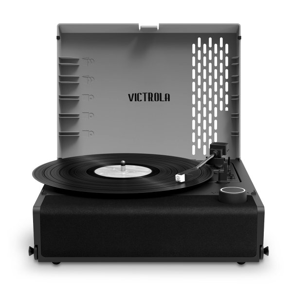 Victrola Revolution GO Portable Rechargeable Record Player - Slate Grey