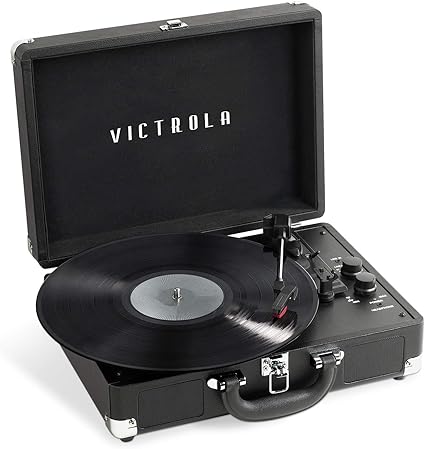 The Journey+ Suitcase Record Player - Black