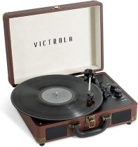 The Journey+ Suitcase Record Player - Dark Brown