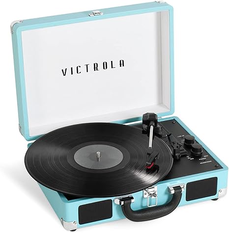 The Journey+ Suitcase Record Player - Turquoise