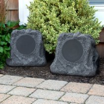 Victrola Solar Rock Speaker (2-Pack) - Black