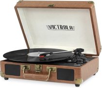 Victrola Journey Bluetooth Suitcase Record Player - Brown