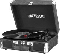 Victrola Vintage 3-Speed Bluetooth Portable Suitcase Record Player - Black