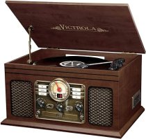 Victrola Nostalgic 6-in-1 Bluetooth Record Player - Mahogany