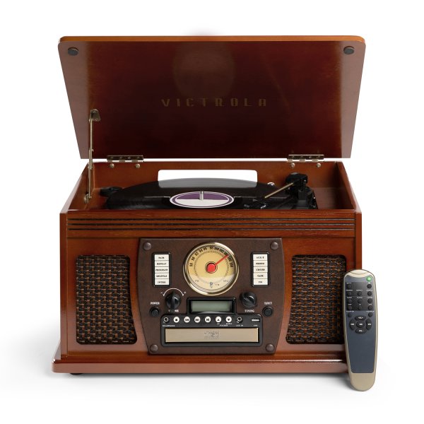 Victrola Navigator Bluetooth Record Player - Mahogany