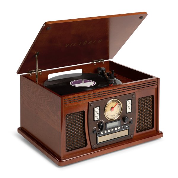 Victrola Navigator Bluetooth Record Player - Mahogany