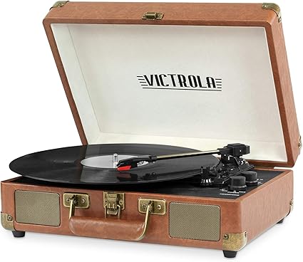 Victrola The Ultimate Bluetooth Suitcase Record Player - Brown