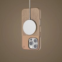 Atom Studios Split Wood Fiber MagSafe Case - Natural - iPhone 16 Pro