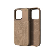 Atom Studios Split Wood Fiber MagSafe Case - Natural - iPhone 16 Pro