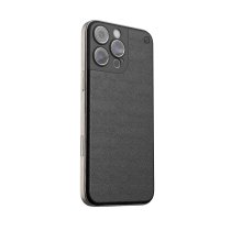 Atom Studios Soft Snap Agave Leather MagSafe Case - Carbon Black - iPhone 16 ProMax