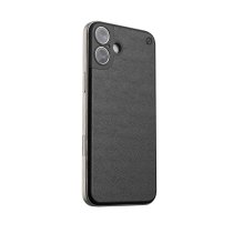 Atom Studios Soft Snap Agave Leather MagSafe Case - Carbon Black - iPhone 16 Plus