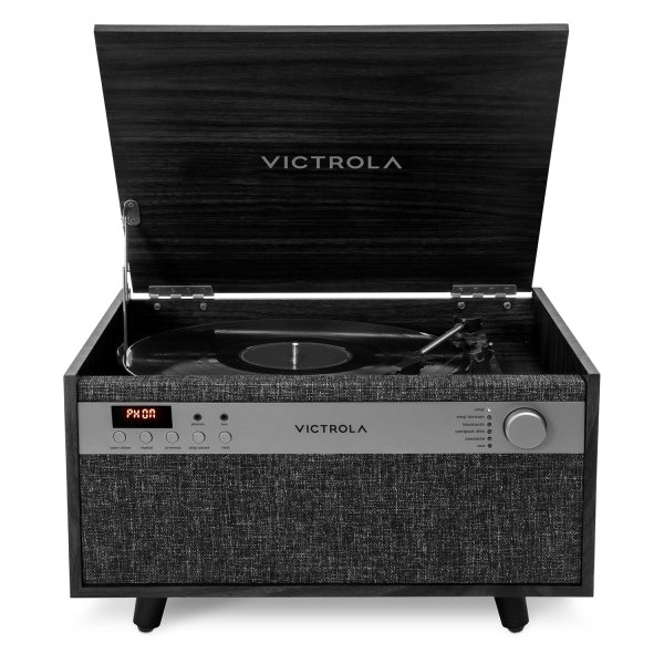 Victrola Century 6-In-1 Music Center - Black