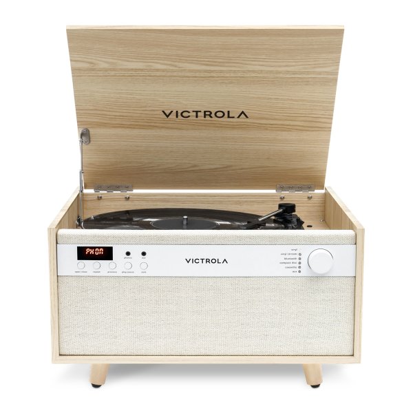 Victrola Century 6-In-1 Music Center - Natural